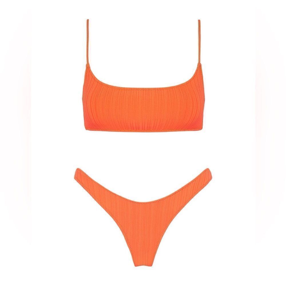 Triangl Nikita Coral Rib Bikini Set - size xs - Picture 6 of 8